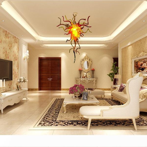 

blown lamps modern gold murano glass led decorative hanging chandelier for bedroom diningroom lamp