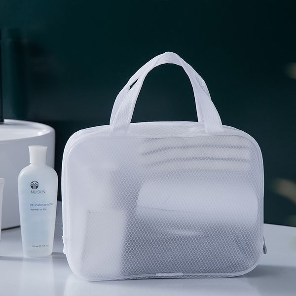 

9002-1 muni minimalist travel cosmetic white eva mesh waterproof wash bag travel storage cosmetic bag large size