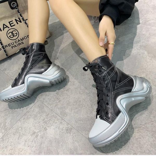 

2020qd new official website also released luxury women's casual fashion socks shoes, outdoor casual boots, fast delivery, Black
