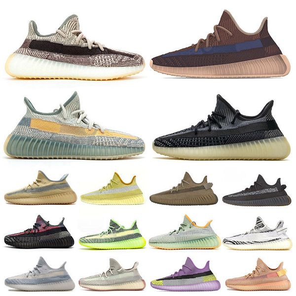 

new kanye west eliada yecher asriel israfil sulfu running shoes tail light static zebra zyon gid clay earth bred men trainers sneakers