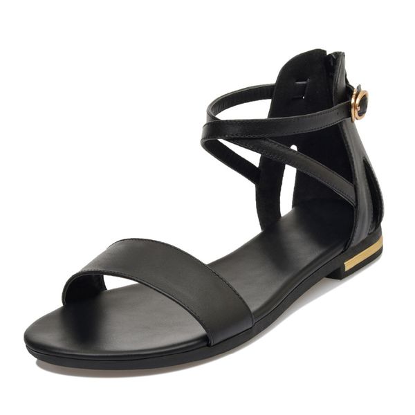 

мода женщин обувь сандалии комфорт сандалии лета женщин классический моды лета высокого качества плоские сандалии, Black