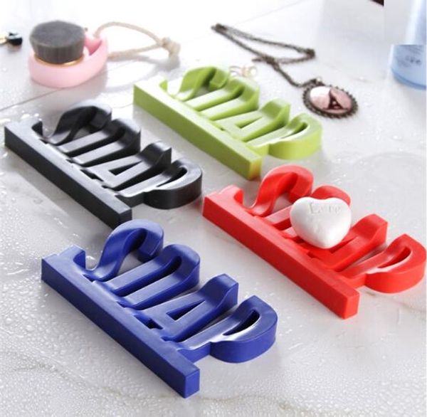 

shape soap dish holder hollow design non residue with water soap shelf with suction cup sucker sponge debris storage