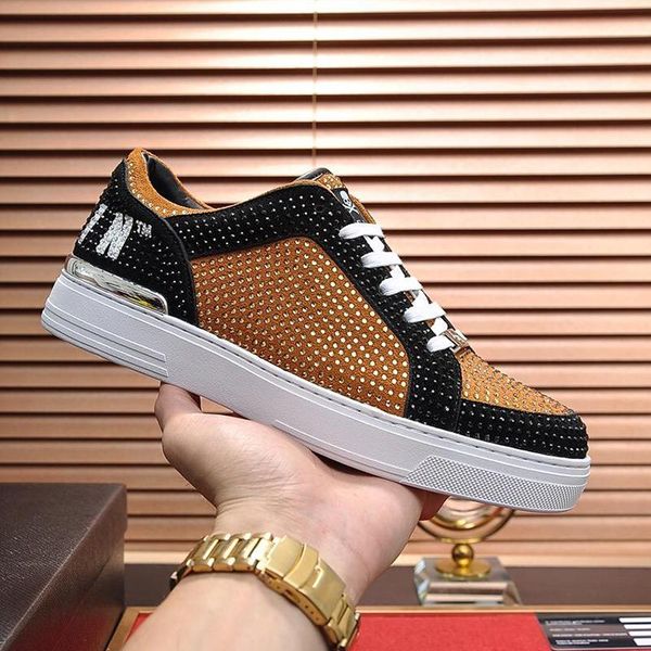 

mens shoes low -rubber soles luxury flats chaussures pour hommes men shoes casual pc2477 lo -sneakers crystal sports herrenschuhe