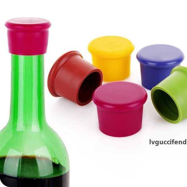 

3.5*2.8*3.1cm silicone wine ser candy-colored food-grade silicone fresh beer bottle cap wine ser cork