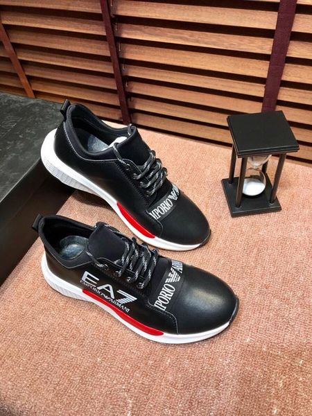 

2020a luxury fashion men's shoes low-lace-up embroidery daily sports shoes, high-quality casual wild outdoor shoes, size: 38-45, Black