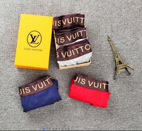 

introduction of 2020 men's boxer briefs animal embroidery men luxury designer brand 1f lv, Black;white