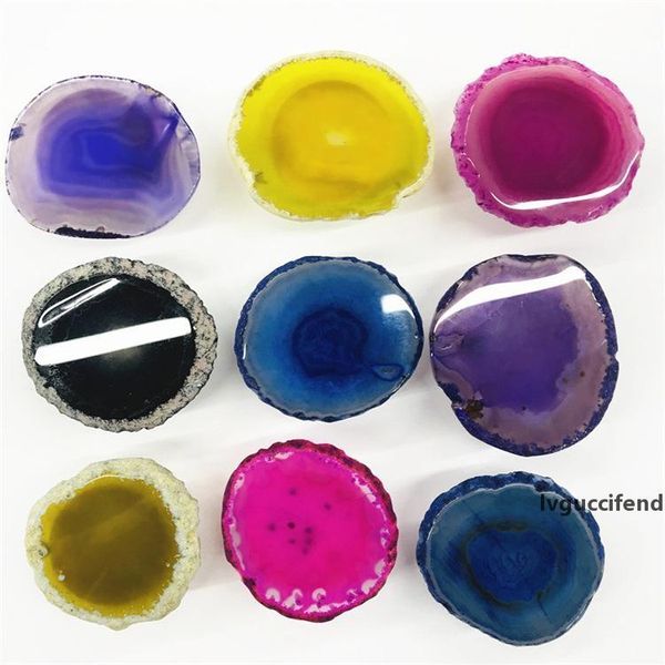 

real marble stone/agate stone style cell phone holder universal finger holder grip expandable stand bracket with opp bag package 3m glue