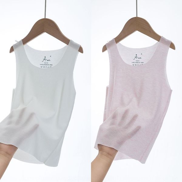 

2020 children's summer seamless cut children's korean breathable mesh mesh vest vest for boys and girls, Blue