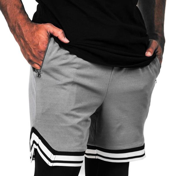 

летняя мужские шорты для бега gym training шорты мужчины спорт повседневного фитнес тренировки запуска быстросохнущих сжатия беговых, Black;blue