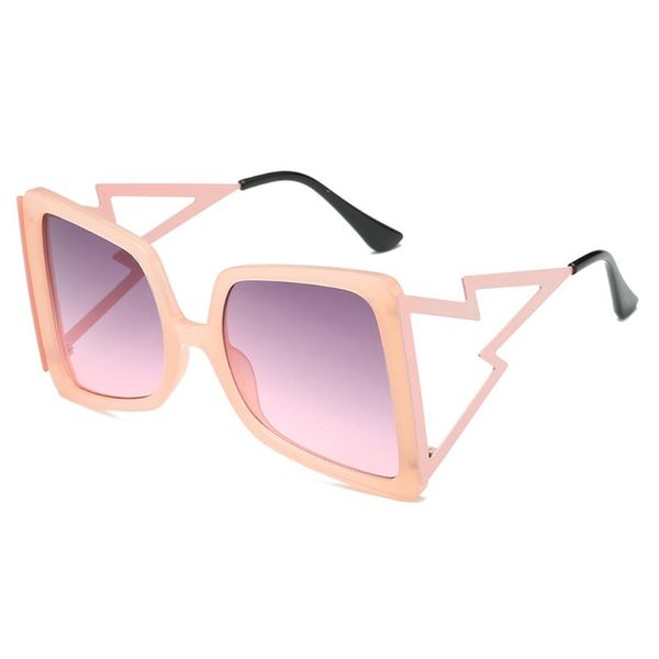 

big frame gradient sunglasses fashion oversized square uv400 spectacles eyewear, White;black