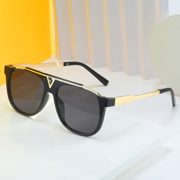 

aoze 2020 new luxury pilot style men's sunglasses cool women's sunglasses fashion retro frame v uv400, White;black