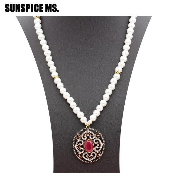 

nigeria beads round pendant necklace for women antique bronze color hollow flower resin pendant ethnic choker jewlery 2020 new, Silver