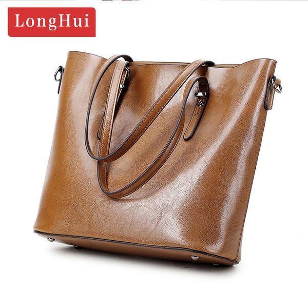 

2020 new women's handbag large capacity one-shoulder cross-body simple retro leather bag