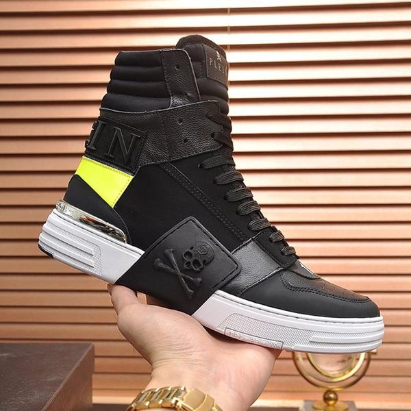 

fast delivery mens shoes zapatos de hombre outdoor walking sports footwears lightweight vintage fashion lace -up high luxury men shoes, Black