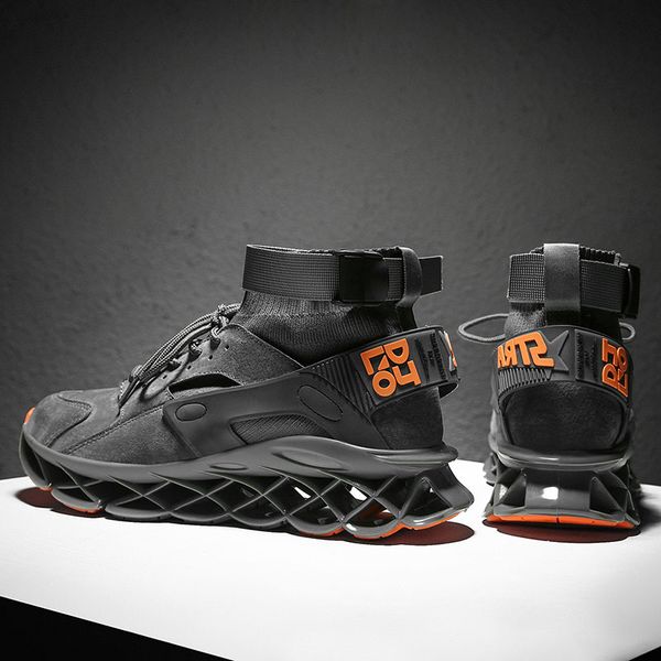 

new high blade series sports shoes cushioning running shoes for men wearable sole professional athletic black jogging