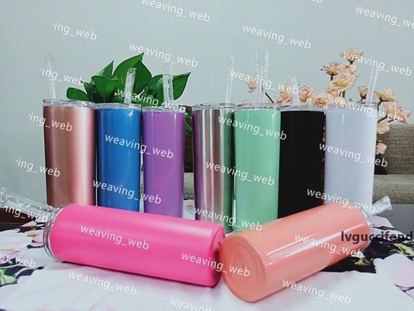 

dhl or fedex 20oz skinny tumbler stainless steel tumbler 20ounce tumblers cup tall skinny tumblers with lids and straws wine mug cup