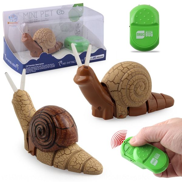 

original new toy unique infrared remote control small snail with light trick electric insect model toy