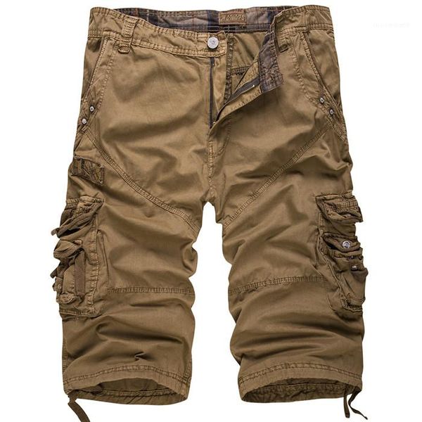

short pants solid color loose men straight shorts men capris cargo shorts plus size casual mens summer, White;black