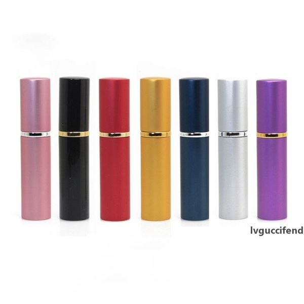 

5ml mini spray perfume bottle travel refillable empty cosmetic container of disinfection, pure dew, atomizer aluminum refillable bottles