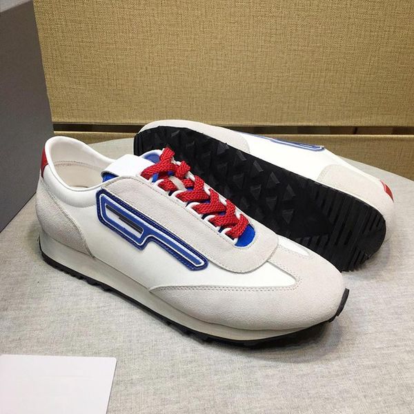 

breathable suede and nylon sneakers men 's shoes outdoor walking sports footwears casual lace -up men shoes calzado deportivo para hom, Black