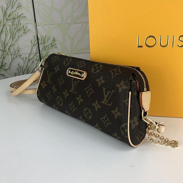 

fashion design women bag with origin box zipper crossbody bags new arrival womens simple style leather chain shoulder bag