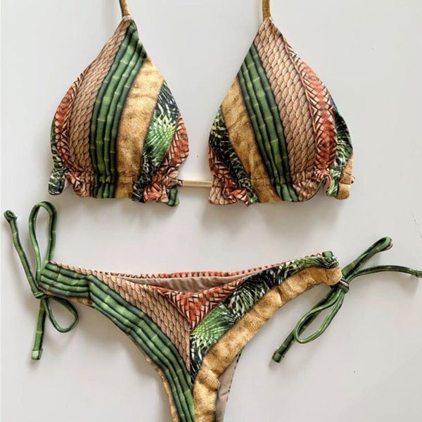 

2020 leopard print bathing suit brazilian bikini two pieces swimwear women swimsuit female push up bathers new biquinis, White;black