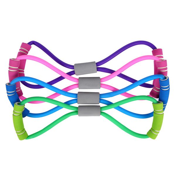 

8 word chest developer yoga sport fitness rope rubber elastic resistance bands gym equipment expander workout exercise training
