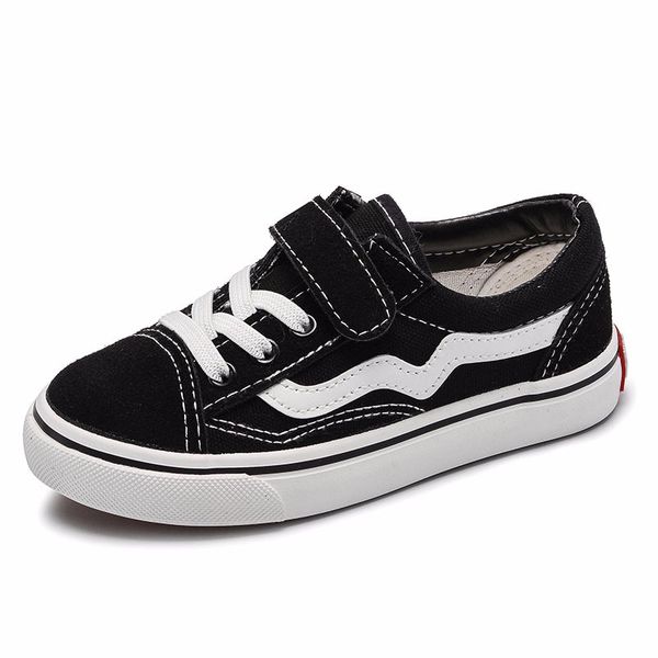 

skoex children canvas shoes for boys girls fashion sneakers spring autumn kids casual canvas trainers shoes tenis infantil, Black