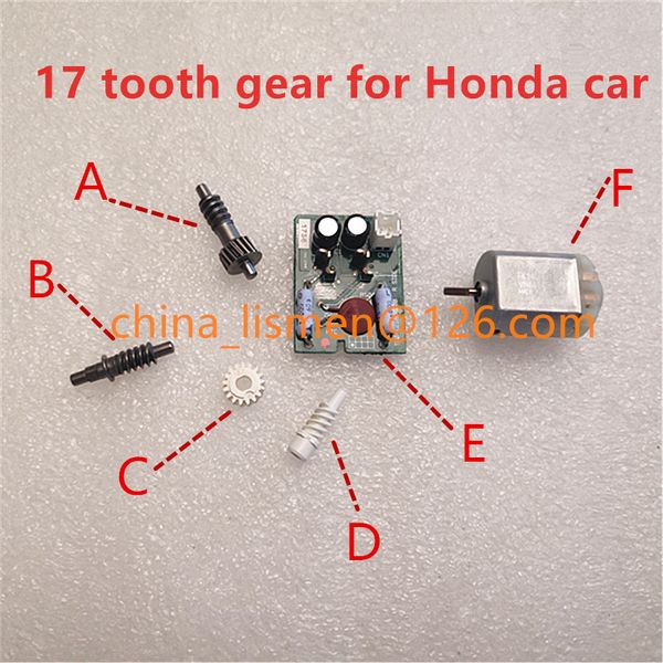 

1 piece 17 teeth motor rearview mirror plastic gear for car