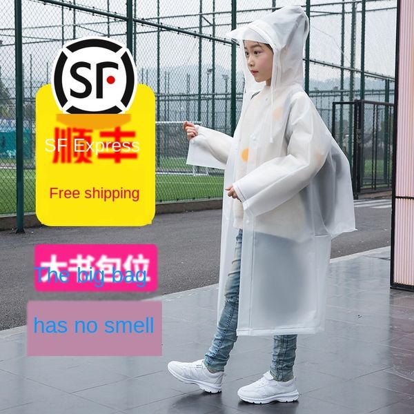 

esqis children's for primary raincoat for junior high raincoat long full body poncho boys girls older children junior high school stude
