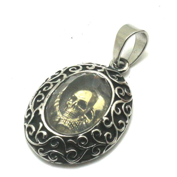 

men 316l stainless steel cool skull pendant beautiful necklaces pendants supplies, Silver