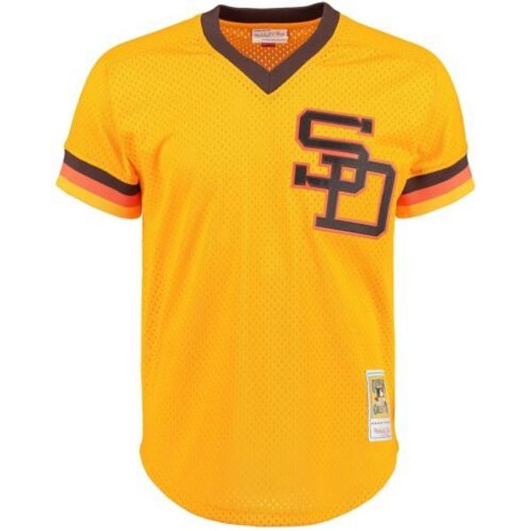 

дешевые тони гвинн mitchell ness gold 1982 top mesh mens прошитой xs-6xl бейсбола трикотажных изделий, Gray