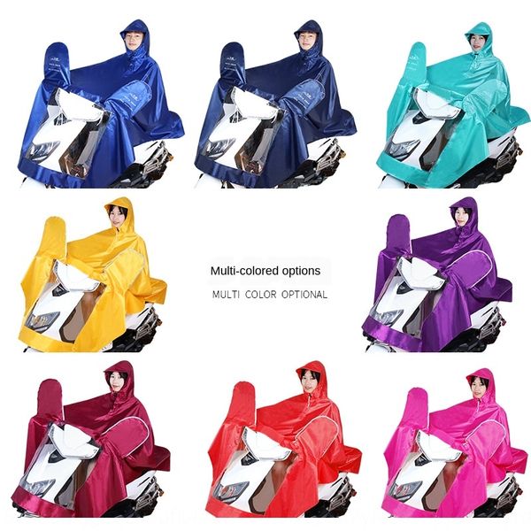 

hu4my heaven poncho motorcycle extended motorcycle bicycle poncho men's and women's electric car raincoat student bicycle raincoat, Black