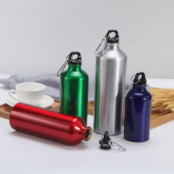 

creative large capacity aluminum cup with handle outdoor solid color single kettle layer sports kettle advertising gift cup