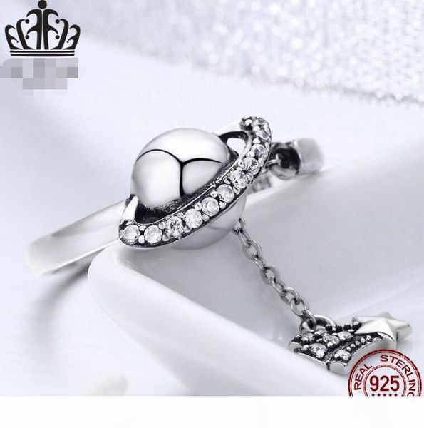

r s925 brilliant star river open ring women simple personality engagement rings of lovers sterling silver ring straight gift 2020 fine