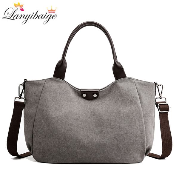 

new fashion crossbody bags for women 2020 large capacity canvas handbag designer leisure lady shoulder bag canvas large tote bag