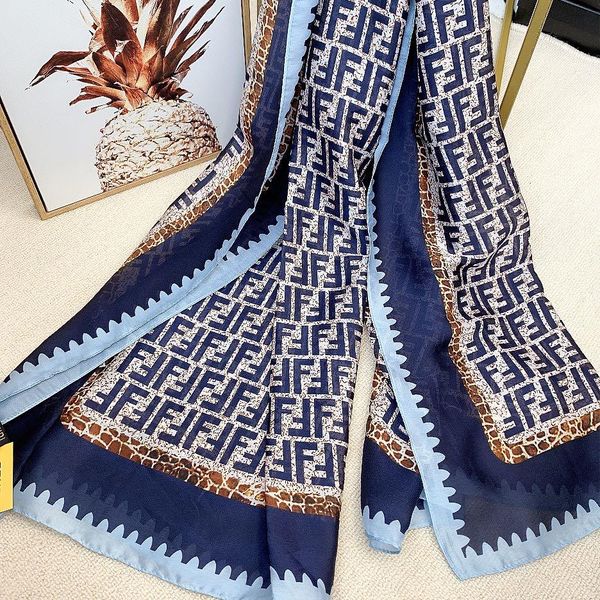 

designer brand ladies' scarves new summer sun protection wholesale shoulder size 180-90cm, Blue;gray