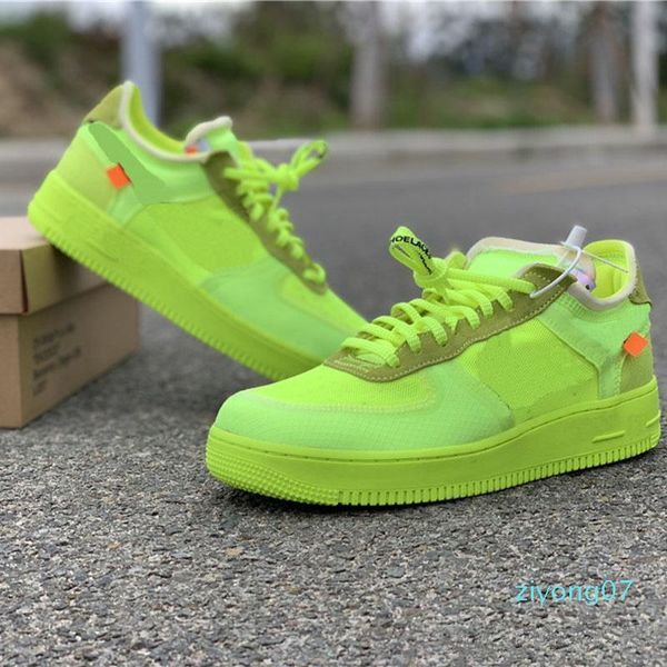 

mens forces 2.0 running shoes sneakers designers off mca university blue sport casual skateboard women low chaussure shoe us5.5-13 z07, Black