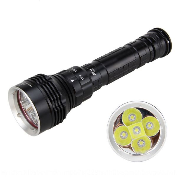 

dx5 submersible magnetic control switch flashlight rotary switch led high-light long-range flashlight 5000 lumens straight