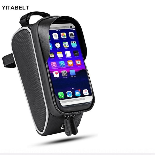 

мобильный велосипед велосипеда передняя сумка водонепроницаемая передняя балка верхняя трубка мешок сенсорный экран мобильного телефона крон