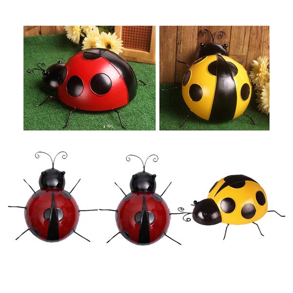 

3 pieces decorative ladybug garden tree ladybirds decorations ornament