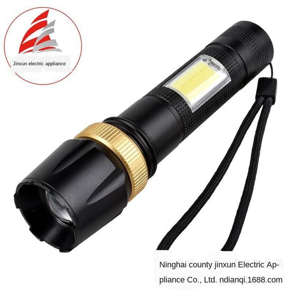

multi-functional led usb charging side lamp working lamp rotating flashlight focusing remote flashlight