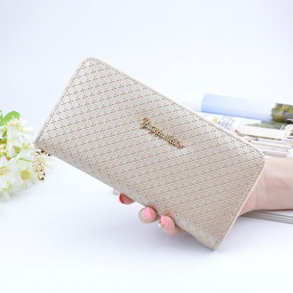 

white wallet new fashion clutch bag ladies single zipper wallet ladies pu leather wallet ladies long bag style w87
