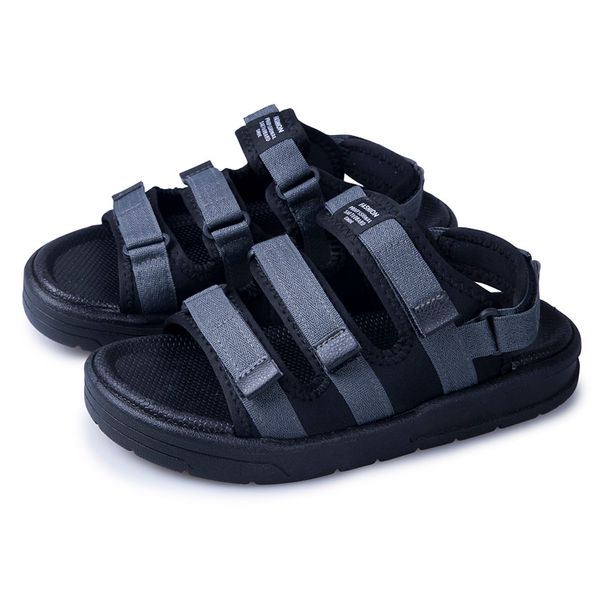 

gladiator sandals summer homens luxury beach sandale shoes for homme sandalhas comfort slip walking de dress sole water leather, Black