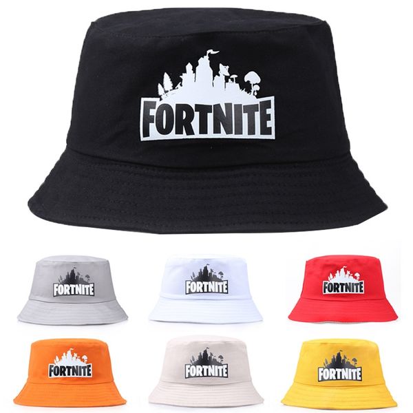 

pure cotton fisherman bucket bucket fortnite night game peripheral support men and women couple hat sun hat, Blue;gray