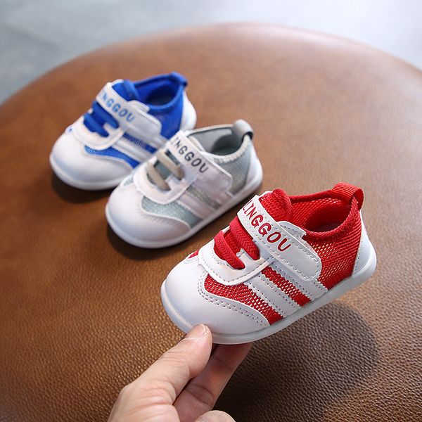 

kids designer shoes2020 summer new baby shoes 0-2 soft sole boys and girls hollow-out mesh korean style baby shoes, Black