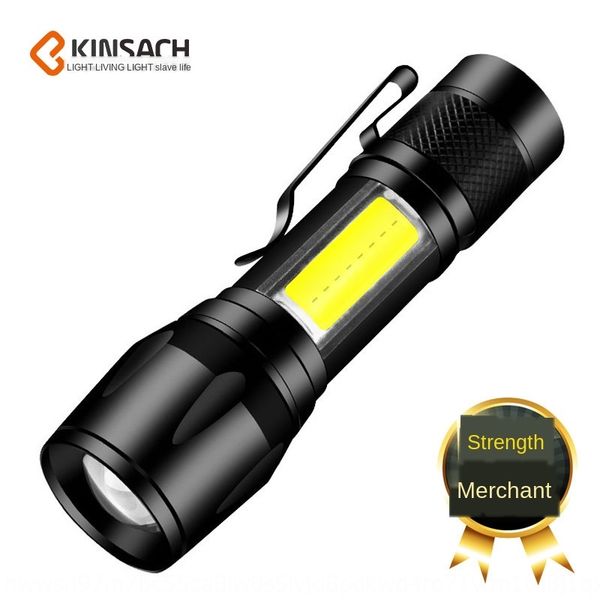 

mini bright led portable small with side lights household flashlight zoom flashlight