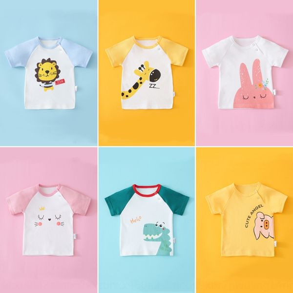 

new clothing children's t-shirt 2020 korean cartoon children's clothing t-shirt baby short-sleeved clothes profiteering products, Blue