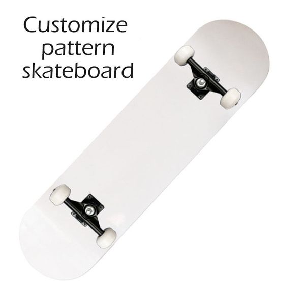 

skateboarding skateboard customized diy pattern professional scooter double rocker children four wheel gift
