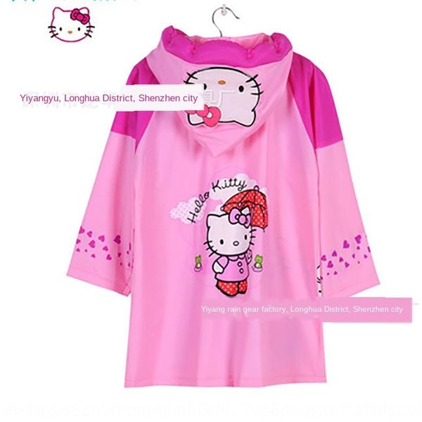 

children's brim inflatable schoolbag inflatable cloak with schoolbag cartoon raincoat large brim raincoat waterproof poncho